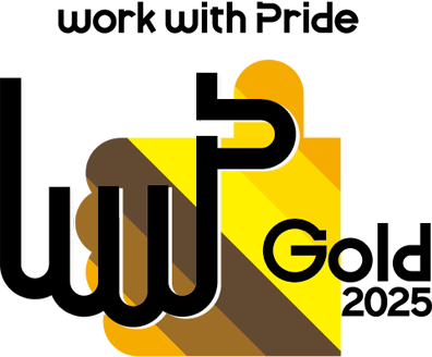 Work With Pride Gold 2025のロゴ